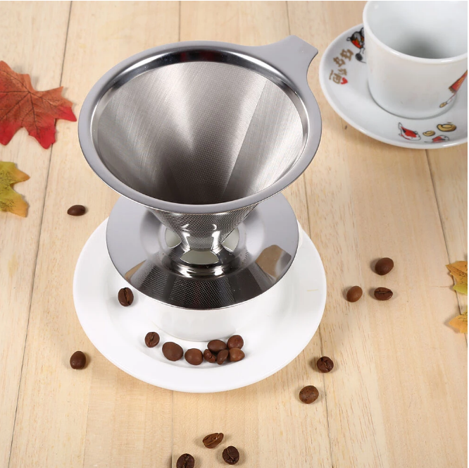 Coador De Café Reutilizável Aço Inox Filtro